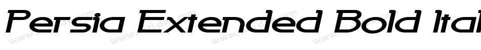 Persia Extended Bold Italic字体转换